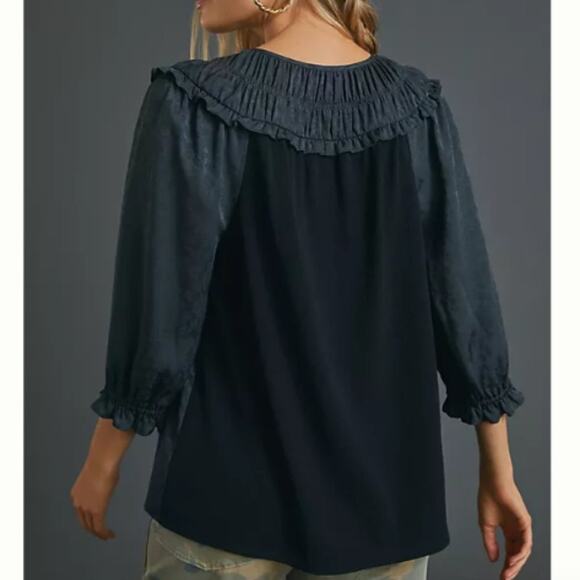 Anthropologie Current Air Southwark Blouse - Picture 3 of 8